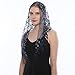 LMVERNA Triangle Lace Mantilla Veil Tulle Scarf Covering Church Veil for Mass Wedding Bridesmaids
