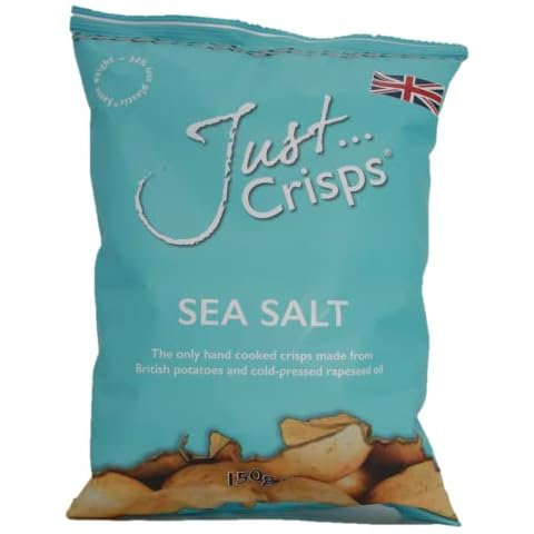 Just Crisps Sea Salt - The Only 100% British Crisp, 150g (Pack of 12) Cover