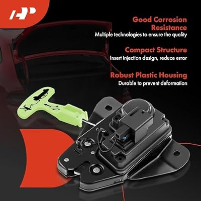 A-Premium Trunk Latch Compatible with Chrysler 300 2005-2018, 200 2011-2014 & Dodge Charger 2006-2018, Avenger 2008-2014, Challenger 2008-2018, Dart 2013-2016, Rear Tailgate Lock Latch Actuator