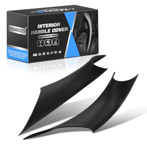 WEILEITE Interior Door Pull Sticky Handle Cover Accessories Fit for BMW 3 4 Series 318,320,328,330,335,M3 F30/F31/F34/F80 2012-2018 418,420,428,430,435,440,M4 F32/F33/F36/F82/F83 2013-2019(Black)