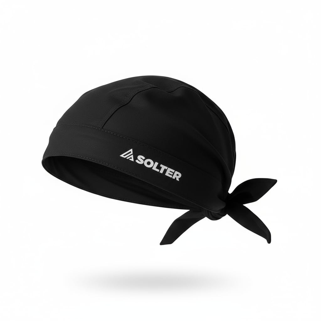 Solter Bandana for Welder, Flame Retardant Cotton EN ISO 11611, Cap/Hood Under Helmet with Mesh, Washable, Protects Head and Neck in MIG/Mag, MMA and Frosted
