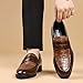 Brown Men Business Casual Leather Shoes with Soft Sole Comfortable for Professional Wear Formal Dress Shoes Lightweight and Durable Ideal for Office and Events
