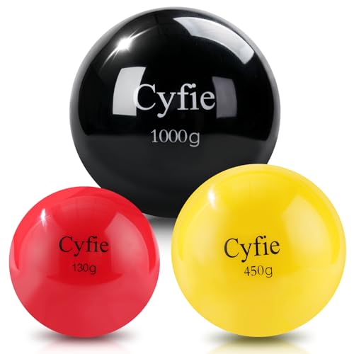 Cyfie 3-Pack Weighted Baseballs for Hitting Training, Heavy Balls for Batting Practice, Weighted Softballs for Strength & Swing Speed Training, Baseball Training Equipment for Players & Coaches