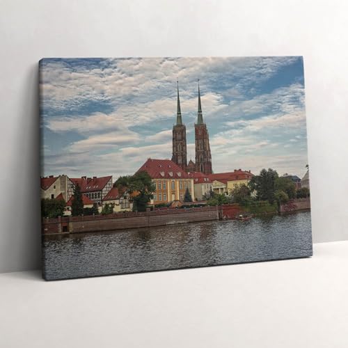 Peinture murale Église de Wrocław 80x60cm pour sublimer votre salon