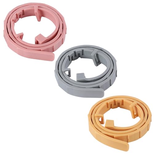 Collar Antipulgas Perros,3pcs Collar Antiparasitario Perros,Collar antiparasitario Gatos,Naturales Collar Antipulgas Perro,Collar Antiparasitario Perros y Gatos (Rosa + Gris + Amarillo, L)