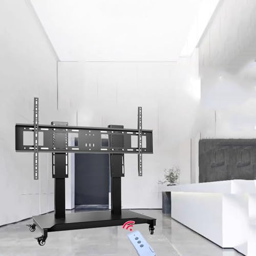 Soporte de TV motorizado con base móvil ajustable en altura miniatura 1