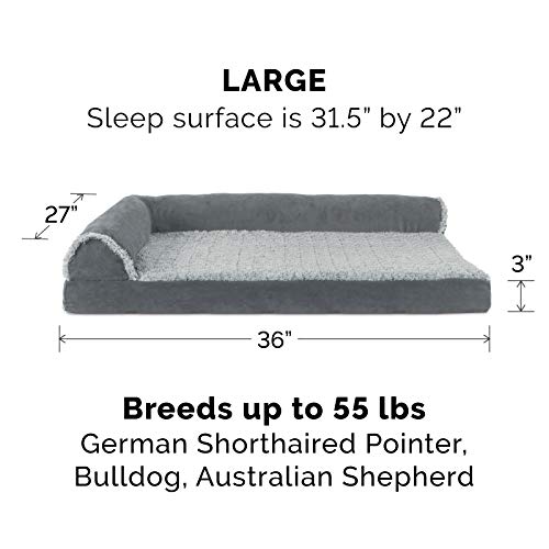 Furhaven-Pet-Dog-Bed-Deluxe-Orthopedic-Two-Tone-Plush-and-Suede-L-Shaped-Chaise-Lounge-Living-Room-Corner-Couch-Pet-Bed-with-Removable-Cover-for-Dogs-and-Cats-Stone-Gray-Large