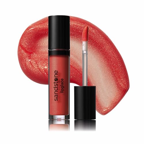 Sandstone Scandinavia Lipglace - Hypoallergenic Vegan Lip Gloss Nude - Fragrance Free & Allergy Certified - Non Sticky & Moisturizing Lipgloss - Hydrating Lipgloss (90's Vibe, 3,5 g)