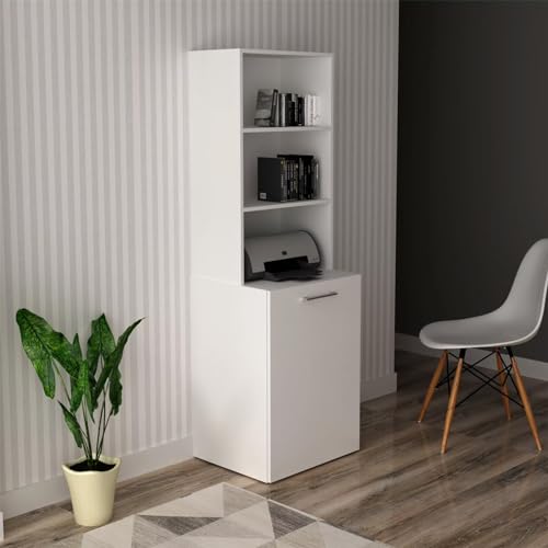 Bancada Estante Articulável Retrátil Multiuso Cozinha 54x168,5cm Branco