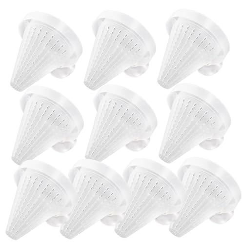 CORHAD 10pcs Fish Feeder Suction Cup Red Worm Aquarium Cone Feeder Food Cone for Live Food Random Color