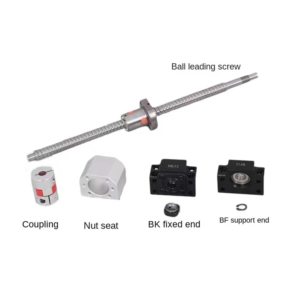 SFU1204 Kugelumlaufspindel Komplettset – C7 Gerollt, Mit BK/BF10 Lagern & 8x8 Kupplung (200mm)