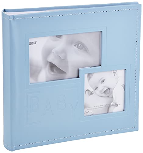 Pioneer Photo Albums DA-200COLB/B 200-Pocket Embossed Baby Leatherette Frame Cover Album cover