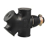 Aexit 125-250C 15A Distribution electrical Universal AU US Plug 4 Port Outlet Power Socket Black