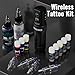 Wormhole Tattoo Gun Wireless Tattoo Kit – 1800mAh Battery, Jumpstart Mode, Timer & Memory Function – Complete Tattoo Machine Kit for Beginners & Professionals with Tattoo Ink, Needles & Supplies