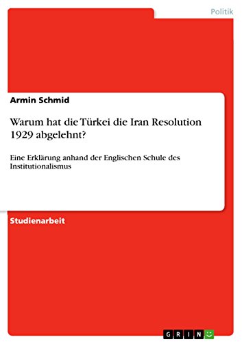 Warum hat die Türkei die Iran Resolution 1929 abgelehnt ...