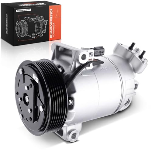 Frankberg Compresor de aire acondicionado con embrague Compatible con Qashqai +2 I J10 JJ10E NJ10 M.e.g.a.n.e II BM0/1 CM0/1 Scénic II JM0/1 X-Trail T31 Replace# 8200855146incl. aceite premezclado