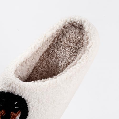 Image of Cute Animal Slippers for Women Man Cartoon Animal Slippers for Woman Fuzzy Memory Foam Winter Warm Fluffy Shoes