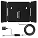 1byone TV Antenna [Newest] Unique Foldable Antenna, 120 Miles Indoor TV Antenna for Digital Freeview 4K 1080P VHF UHF Local Channels with Signal Amplifier Support All TV's - 16.5 ft Coax Cable