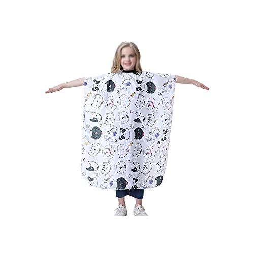 Barber Cape Haircut-Salon-Friseur-Capes für Kinder Kinder-Styling-Polyester-Abdeckungs-Shampoo & Schneiden von Haushaltskleidschürze, niedliches Tiermuster Salonhaarschneidkape Cover