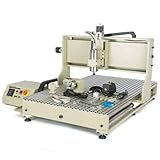 3 or 4 Axis USB 1.5KW/2.2KW CNC 6040T/6090T Router Engraver Engraving Mill/Drilling Machine + RC for PCB Badges Bronzing Plate etc (3 Axis USB 1.5KW CNC 6090T)