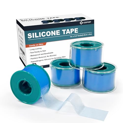 Ceeport Soft Silicone Tape for Skin, 1