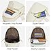 Kattee Sling Bag for Women, Leather Fanny Packs Crossbody Purse, Small Chest Bag with RFID Blocking, Beige