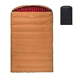 TETON Sports Mammoth Queen Size Double Sleeping Bag - Warm Family Bag for Camping, Hunting & Base Camp. Compression Sack Included