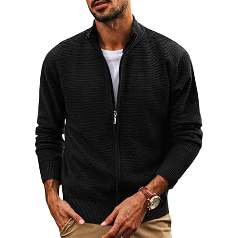 PJ PAUL JONES Men's Zipper Cardigan Cover