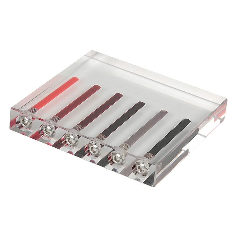 VIGAN Acrylic Automobile Oil Quality Comparator Comparer Transmission Oil Automobile Oil Viscosity Tester Demo Stand Test Tool (6 Hole)