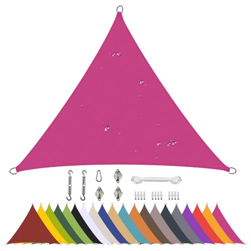 Voile d'ombrage imperméable anti-UV 95% avec kit de fixation complet