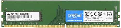 グリーンハウス デスクトップ PC 用 メモリ PC4-19200 (DDR4-2400) DDR4 DIMM 4GB GH-DRF2400-4GB