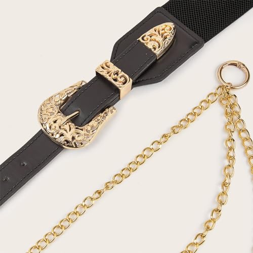 PU Waist Belt With Relief Buckle Adjustable Length Waist Belt Woman Girls Jeans Dresses Skirt Coat Decors Waistband Pu Waist3