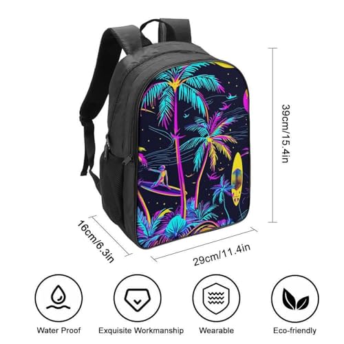 Sac à dos pour garçons et filles Palm Trees idéal pour l'école et les sorties - 2