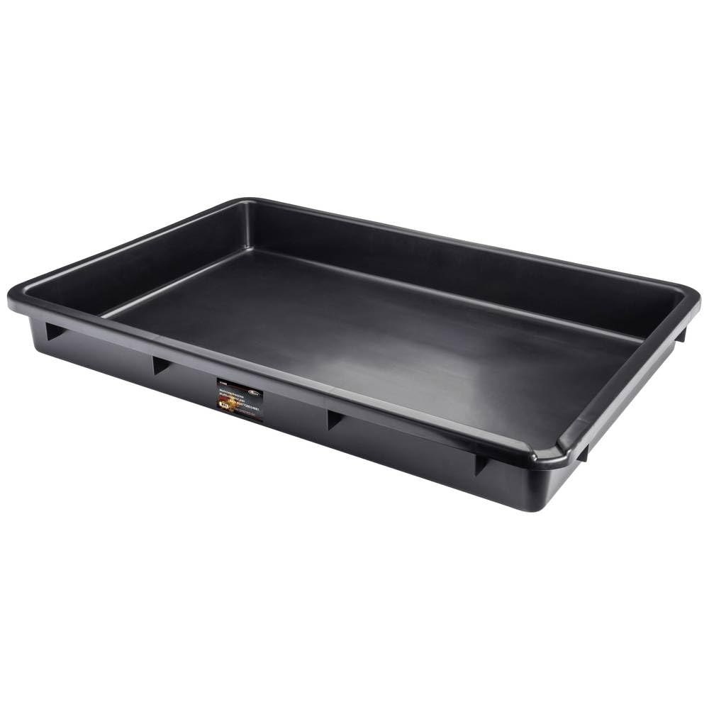 ViGOR V5488 vaschetta multiuso,80 x 52 x 10 cm grande vaschetta di raccolta resistente agli alcali e agli acidi con volume di 50 litri per uso universale, da produzione certificata