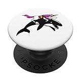 unicorno che cavalca orca balena arcobaleno magico animali popsockets popgrip intercambiabile