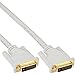Produktbild InLine 17775W DVI-D Kabel, digital 24+1 Stecker / Stecker, Dual Link, weiß / gold, 5m