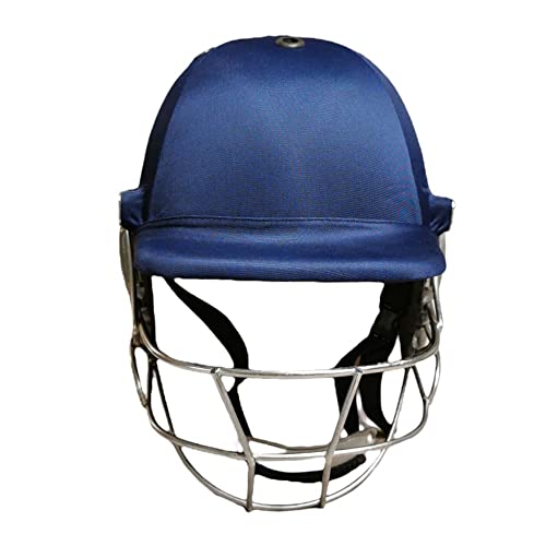 image for Bratla Pro Cricket Helmet - Navy Blue Cricket Helmets for Men, Cricket