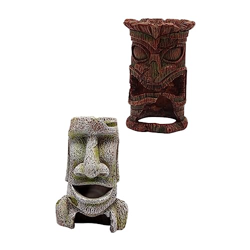 Generic 水槽用隠れ家 火山形 樹脂製 ? 魚やエビの巣作りに適した安全な装飾品 水族館の掃除がしやすくなる設計