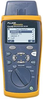 Fluke Networks CIQ-100 Copper Qualification Tester, Qualifies and Troubleshoots Category 5-6A Cabling for 10/100/Gig Ethernet, Coax and Voip, Blue
