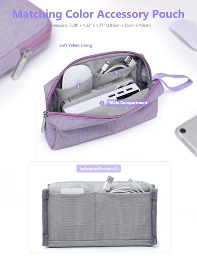 HYZUO 17, 17.3 Inch Laptop Sleeve Bag Set Review (Lilac Purple)