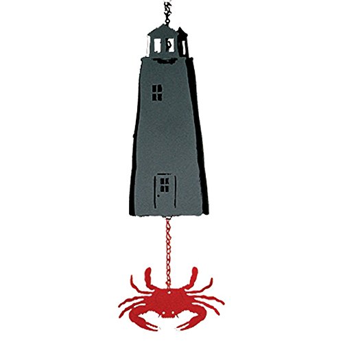 North Country Wind Bells Sailors Lighthouse With Red Crab Multi Tones - 3 Sided #TOP9