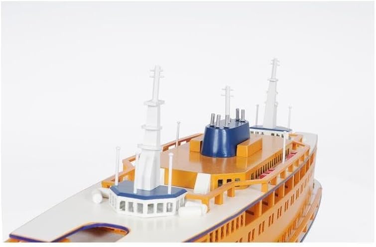 Staten Island Ferry Model Ship - Wooden Display Decor - Rustic Nautical Boat Replica - 24 Inch Collectible