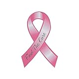 Fun Express - Breast Cancer Magnetic Ribbon - Party Decor - General Decor - Car Decor - 12 Pieces
