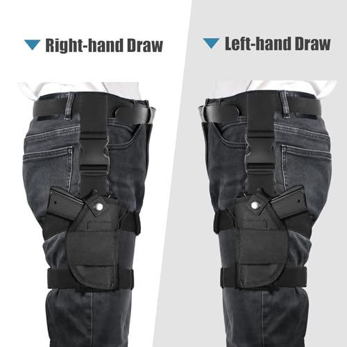 Eurobird Adjustable Tactical Drop Leg Holster Right/Left Handed - Universal Thigh Gun Holster For Men Women thumb #5