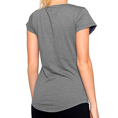 Blusa Puma PERFORMANCE HEATHER CAT TEE W feminino, Cinza, P