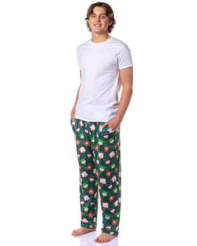 INTIMO South Park Pajama Pants Men's Santa Cartman and Reindeer Kyle Kenny Stan Christmas Sleep Lounge Bottoms for Adults2