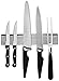 Stainless Steel Magnetic Knife Strip: Strong 14 Inch Kitchen Knives Holder & Garage Organizer Bar Mount Magnet - Powerful Flush Mounted Space Saver & Holder For Hand Tools Scissors Cutlery & Utensils
