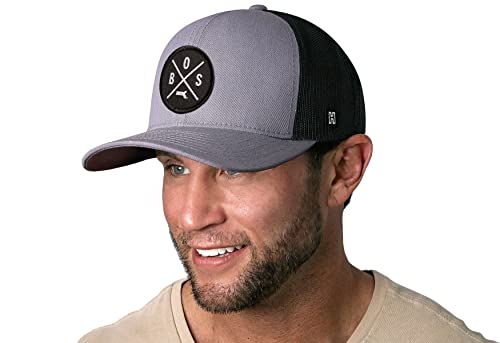 Image of HAKA State City Trucker Hat for Men & Women, Adjustable Baseball Hat, Mesh Snapback, Sturdy Outdoor Black Golf Hat