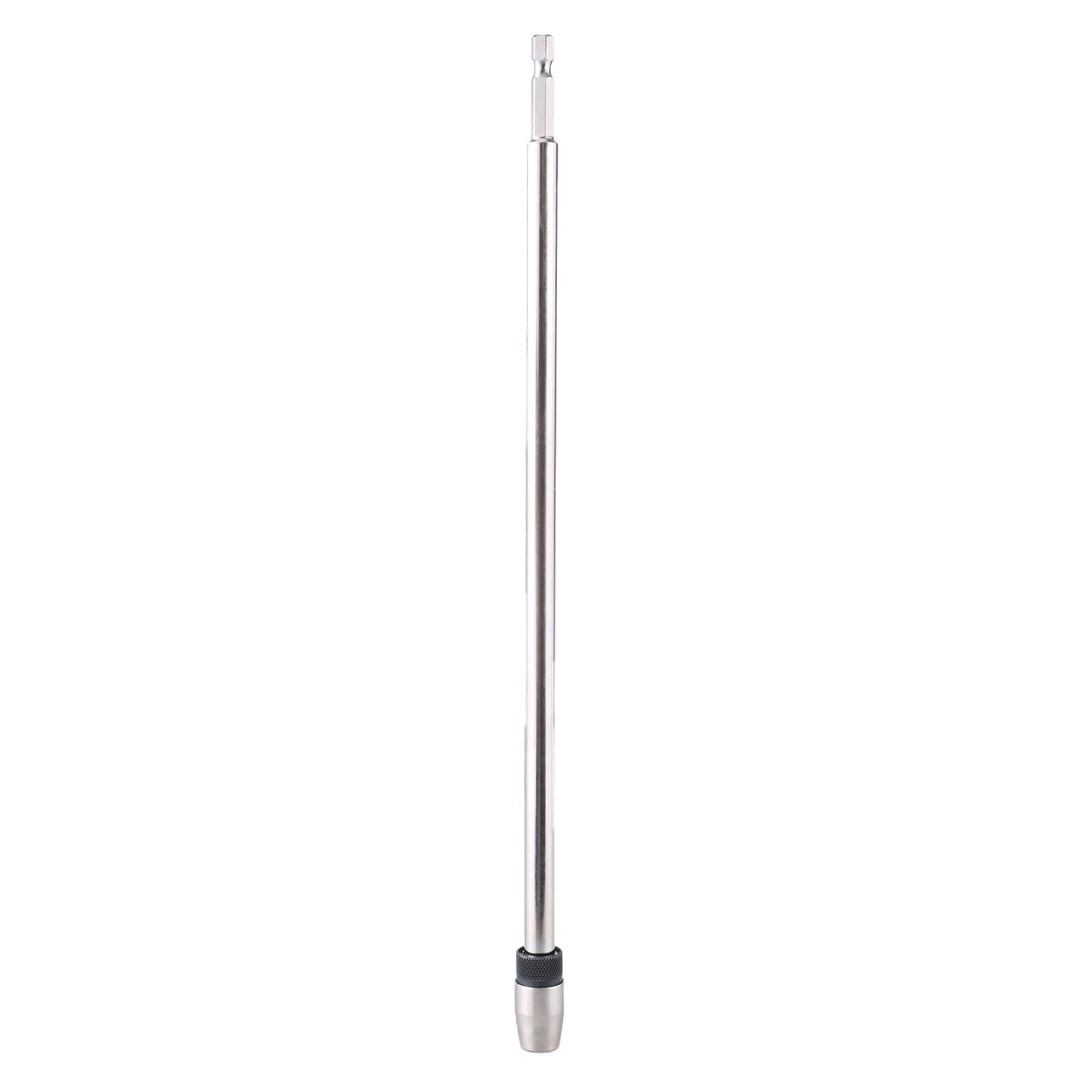 Tsophreniq Bit Holder Carbon Steel Screwdriver Extension 300Mm 12Inch 1 / 4Inch Hexagon Shank, Drill Bits Adapter Drill Screwdriver Bit