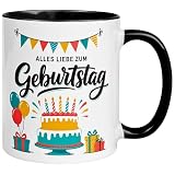 Tasse Geburtstag | Alles Liebe zum Geburtstag | Geburtstagsgeschenk Mann Frau | Geschenk Kaffee Becher ...